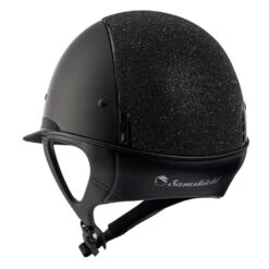 Riding Helmet Classic Shadowmatt Miss Shield Crystal Fabrics -Equestrian Supplie Shop samshield reithelm csm miss shield crystal fabrics titanium black chrome schwarz 1ds7DENYZM8DDB 1280x1280