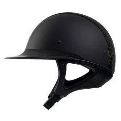 Riding Helmet Classic Shadowmatt Miss Shield Crystal Fabrics -Equestrian Supplie Shop samshield reithelm csm miss shield crystal fabrics titanium black chrome schwarz 2R6WGxtpb6jZJw 1280x1280