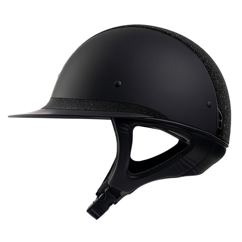 Riding Helmet Classic Shadowmatt Miss Shield Crystal Fabrics - Image 3
