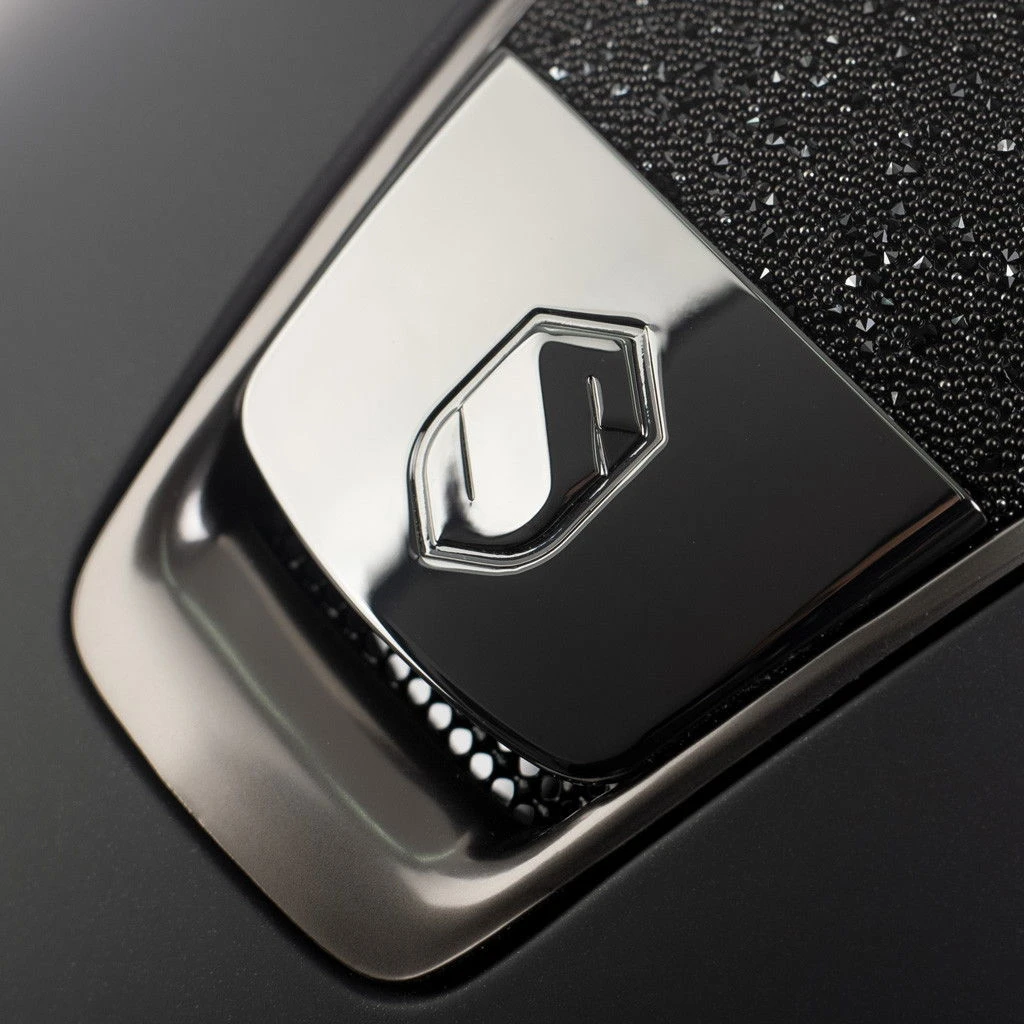 Riding Helmet Classic Shadowmatt Miss Shield Crystal Fabrics - Image 5