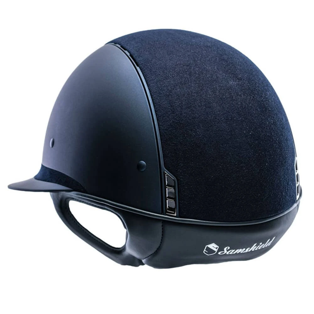 Riding Helmet Miss Shield SM, Top+FB Alct, Trim Matt, 5 Sw Metallic Blue, Blazon Blk Chrm 4 Riding Helmet Miss Shield SM, Top+FB Alct, Trim Matt, 5 Sw Metallic Blue, Blazon Blk Chrm - Image 2