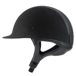 Riding Helmet Premium Classic, Top Leather, Trim + Blazon Matt, Matt Collection -Equestrian Supplie Shop samshield reithelm premium classic top leather trim blason matt matt collection schwarz 2 1280x1280