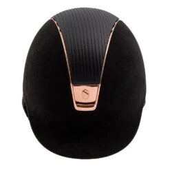Riding Helmet Premium Rose Gold -Equestrian Supplie Shop samshield reithelm premium leather rose gold schwarz 2 1280x1280