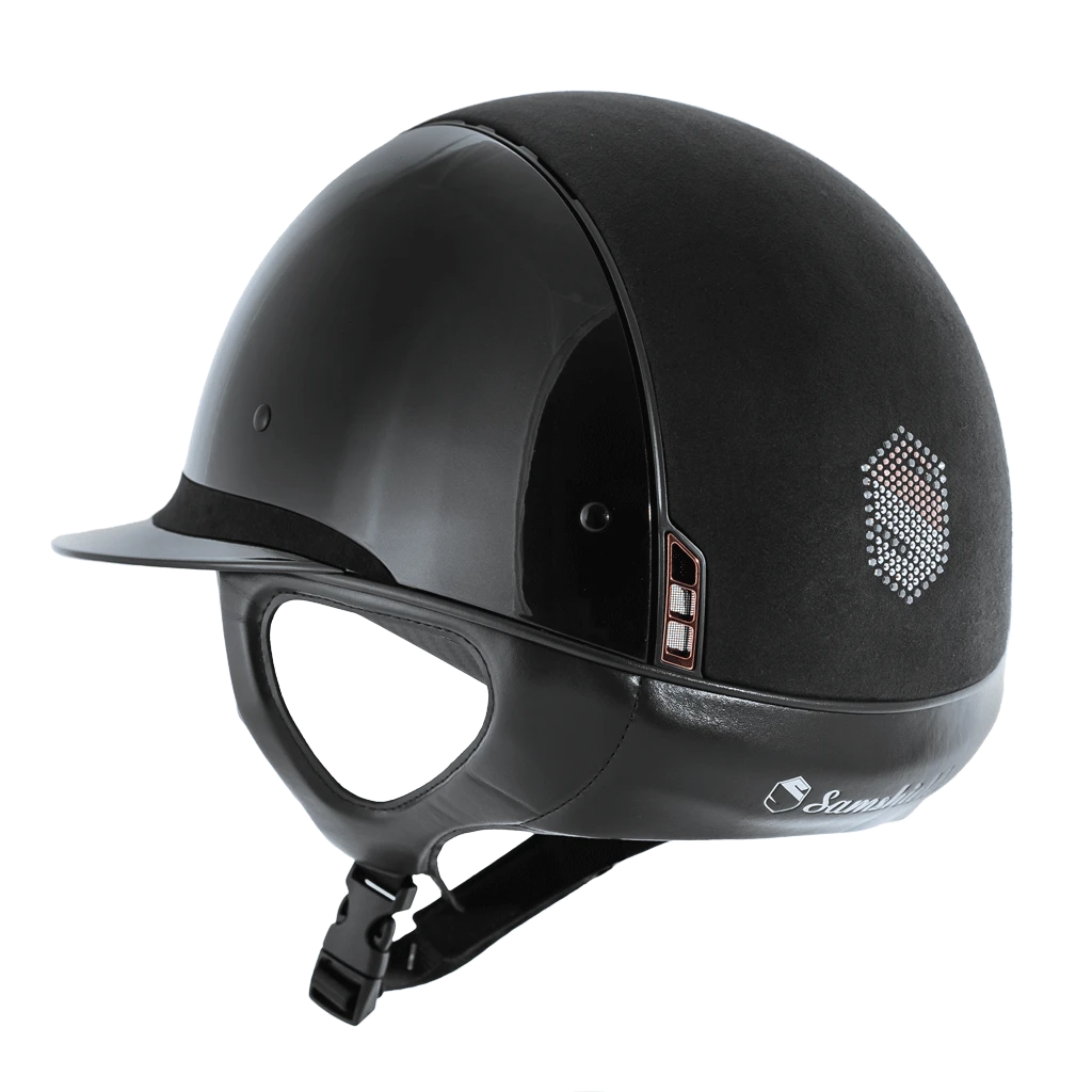 Riding Helmet MS SG, Top Alct Mtl Rose Shield Sw, FB Alct, Trim Matt, Blazon Rose Gold 4 Riding Helmet MS SG, Top Alct Mtl Rose Shield Sw, FB Alct, Trim Matt, Blazon Rose Gold - Image 2