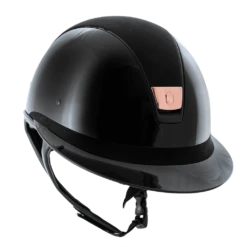 Riding Helmet MS SG, Top Alct Mtl Rose Shield Sw, FB Alct, Trim Matt, Blazon Rose Gold