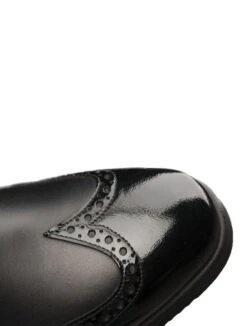 Shortboot Marilyn Patent With Punched Leather -Equestrian Supplie Shop short boot punched patent detail marilyn 1 1280x1280