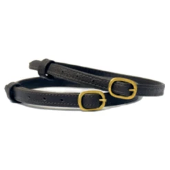 Leather Spur Straps, Double Stitched