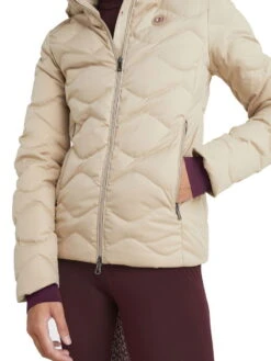 Women's Down Jacket Mid-Weight Re-Down FW22 -Equestrian Supplie Shop tommy hilfiger equestrian jacke midweight redown beige 3 1280x1280
