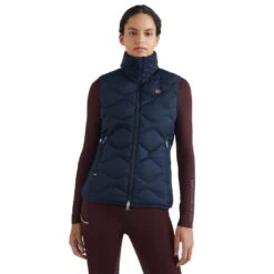 Women's Down Vest Mid-Weight Re-Down FW22 -Equestrian Supplie Shop tommy hilfiger equestrian weste midweight redown desert sky 3 1280x1280